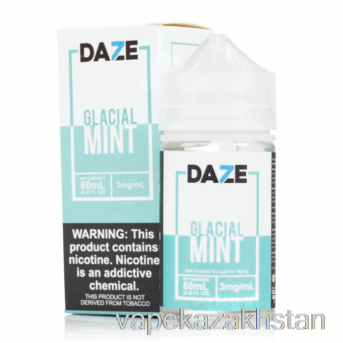 Vape Disposable Glacial Mint - 7 Daze E-Liquid - 100mL 0mg